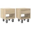 vidaXL Comodino 2 pz Rovere Sonoma 40,5 x 40 x 48 cm