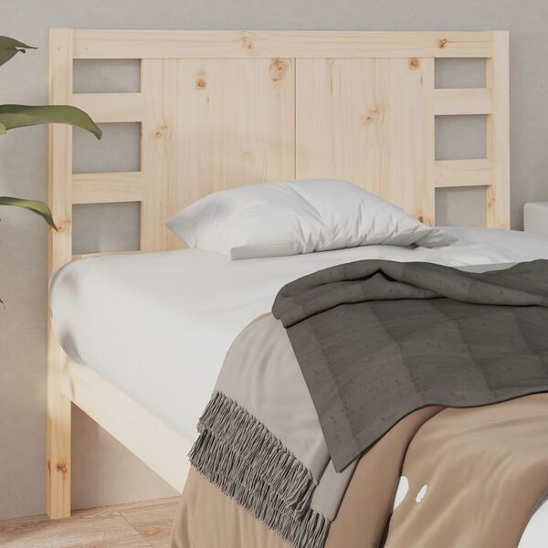 vidaXL Testiera per Letto 96x4x100 cm in Legno Massello di Pino