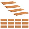 vidaXL Tappeti per scale 16 pz 70 x 30 x 2 cm Marrone Chiaro