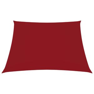 vidaXL Vela Parasole in Tela Oxford Quadrata 2,5x2,5 m Rossa