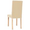 vidaXL Sedie da Pranzo 2 pz Crema in Tessuto
