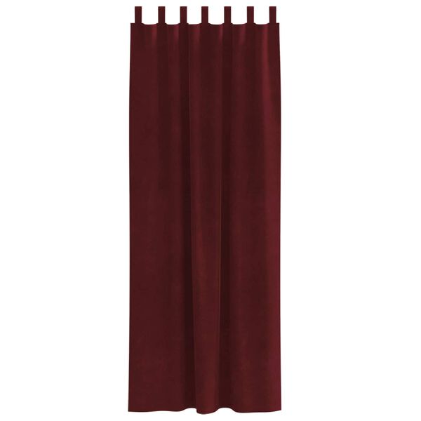 vidaXL Tende oscuranti 2 pcs Rosso Vino 140 x 225 cm Velluto