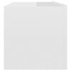 vidaXL Mobile Porta TV Bianco Lucido 100x30x30 cm in Legno Multistrato