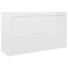 vidaXL Credenza Bianco Lucido 120x36x69 cm in Legno Multistrato