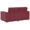 vidaXL Divano a 2 posti rosso vino 160x78x84 cm in tessuto