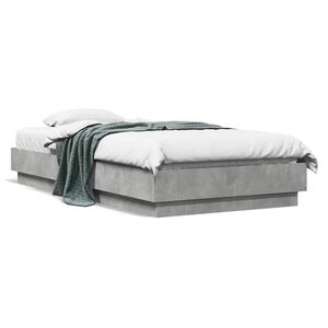vidaXL Giroletto Grigio Cemento 90x190 cm in Legno Multistrato