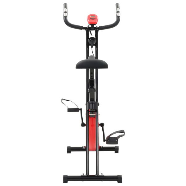 vidaXL Cyclette Magnetica X-Bike con Misurazione del Polso Nero Rosso