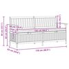 vidaXL Panchina con contenitore con cuscino con archiviazione