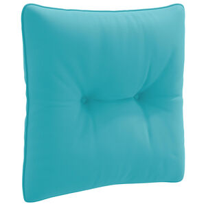 vidaXL Cuscino per schienale PUTTEN 100% Poliestere Turchese