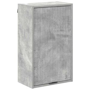 vidaXL Mobile da Bagno con porta Grigio cemento 39 x 23,5 x 65 cm