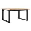 vidaXL Tavolino Salotto Telaio a O 80x80x45,5cm Legno Pino e Acciaio