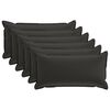 vidaXL Federa 6 pz HOUTEN Nero 40 x 80 cm Poliestere