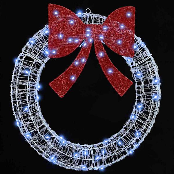 vidaXL Ghirlanda con 60 LED Bianco freddo 75 cm Acrilico