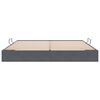 vidaXL Letto con Contenitore Grigio scuro 200 x 200 cm Velluto