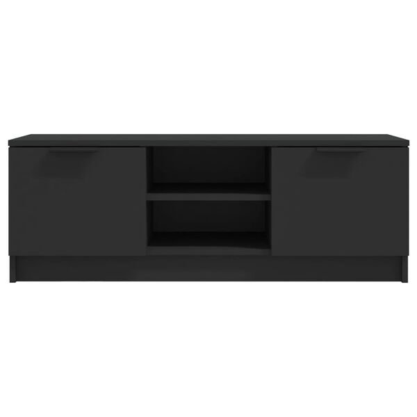 vidaXL Mobile Porta TV Nero 102x35x36,5 cm in Legno Multistrato