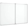 vidaXL Lavagna Magnetica Pieghevole 100x80x1,7 cm in Alluminio