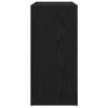 vidaXL Credenza Rovere Nero 80 x 33 x 70 cm Legno multistrato