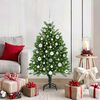 vidaXL Albero di Natale con 150 LED con supporto Verde 120 cm PE