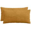 vidaXL Federa 2 pcs ALMELO Giallo 40 x 80 cm corduroy