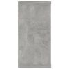vidaXL Mensole Parete Cubo 4pz Grigio Cemento 100x15x30 cm Multistrato