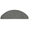 vidaXL Tappetini per scale 15 pz 65x21x4 cm Grigio Semicircolari Grandi