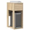 vidaXL Supporto per Computer a Torre con Cassetto Rovere 30x44x74 cm