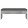vidaXL Panca per ingresso con cuscino Grigio cemento 103 x 38 x 40 cm