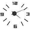 vidaXL Orologio da Parete 3D Design Moderno Nero 100 cm XXL