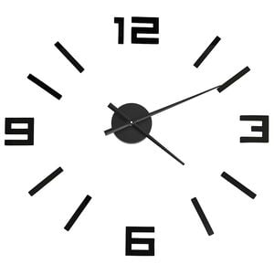 vidaXL Orologio da Parete 3D Design Moderno Nero 100 cm XXL