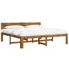 vidaXL Letto matrimoniale con testiera ROSTOCK Naturale 180 x 200 cm