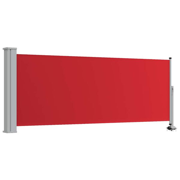 vidaXL Tenda Laterale Retrattile per Patio 100x300 cm Rossa