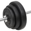 vidaXL Set Bilanciere e Manubri con Dischi 90 kg