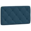vidaXL Cuscino Testiera Blu 90 cm in Velluto