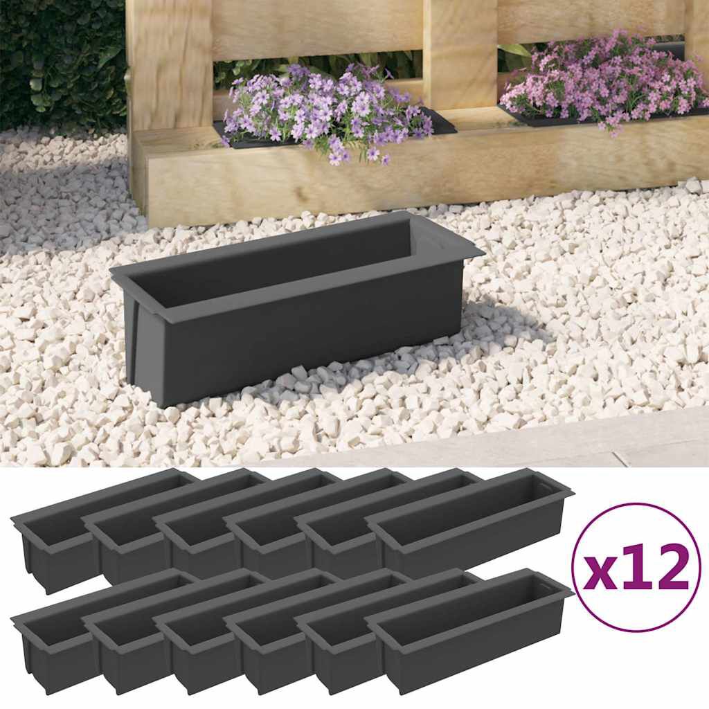 com-four® 4X Supporti per fioriere per parapetti e ringhiere di balconi