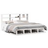 vidaXL Letto Libreria senza Materasso Bianco 180x200 cm Legno Massello