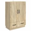 vidaXL Credenza Rovere Sonoma 66 x 34,5 x 92 cm Legno ingegnerizzato