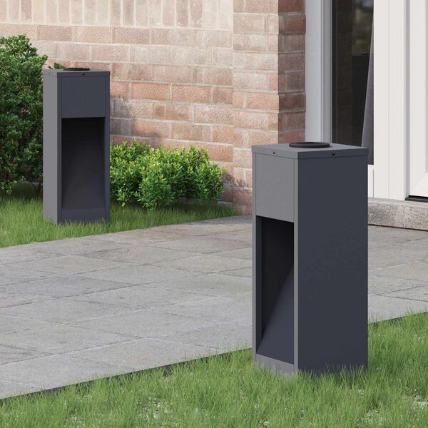 vidaXL Lucina LED Solare da Percorso 2 pcs Antracite