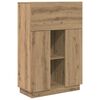 vidaXL Scrivania Rovere artigianale Legno multistrato