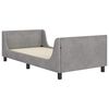 vidaXL Struttura letto bambini con testata Grigio chiaro 80 x 200 cm