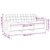 vidaXL Divano a 3 Posti Crema 180 cm in Tessuto