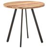 vidaXL Tavolo da Pranzo 80 cm in Legno Massello di Acacia
