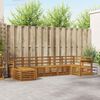 vidaXL Set divani 7 pcs Naturale Legno di Acacia Massello