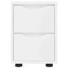 vidaXL Comodini 2 pcs Bianco 30,5 x 30 x 43 cm Legno multistrato