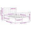 vidaXL Giroletto senza Materasso 120x200 cm in Legno Massello di Pino