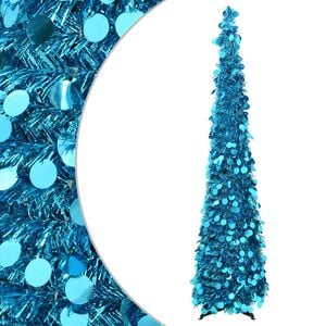 vidaXL Albero di Natale pop-up 120 cm PET Blu