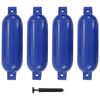 vidaXL Paraurti per Gommone 4 pz Blu 51x14 cm in PVC
