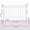 vidaXL Recinzione per Giardino 6 pcs Grigio 10,2 x 1,2 m
