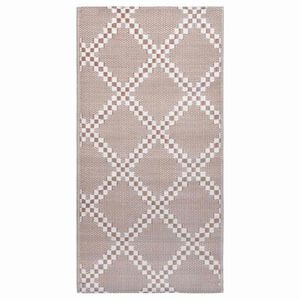 vidaXL Tappeto da Esterni ARAKIL Marrone 120x180 cm in PP