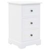 vidaXL Comodino in MDF e Legno di Pino 35x32x59 cm