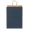 vidaXL Sacchetti di Carta 50 pz con Manici Blu 32x17x44 cm